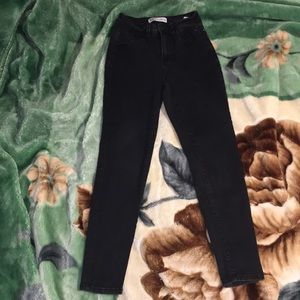 Black high waisted jeans